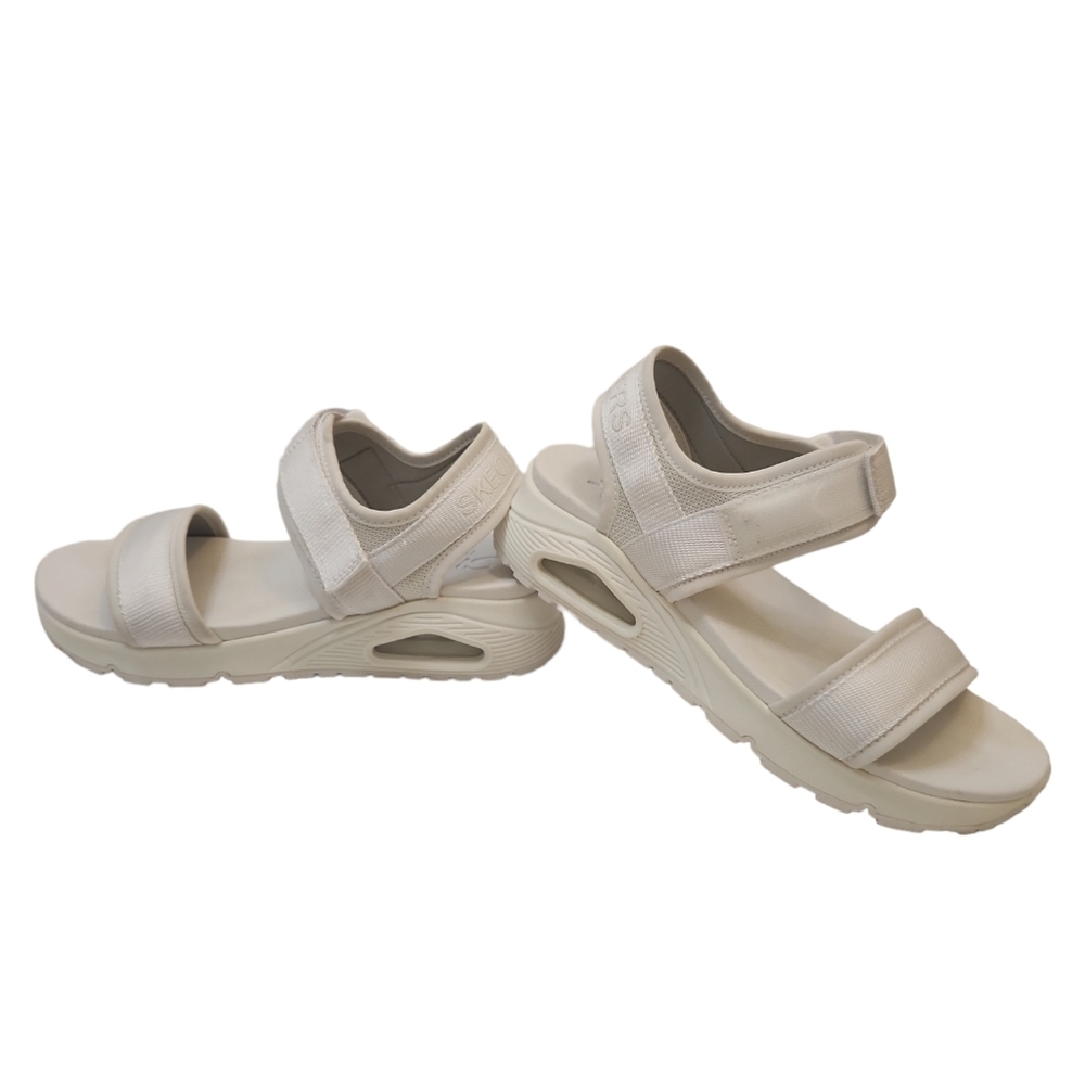 Skechers Women's Cali Uno New Sesh White Sandal Size 9